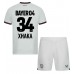 Maillot de foot Bayer Leverkusen Granit Xhaka #34 Extérieur vêtements enfant 2023-24 Manches Courtes (+ pantalon court)